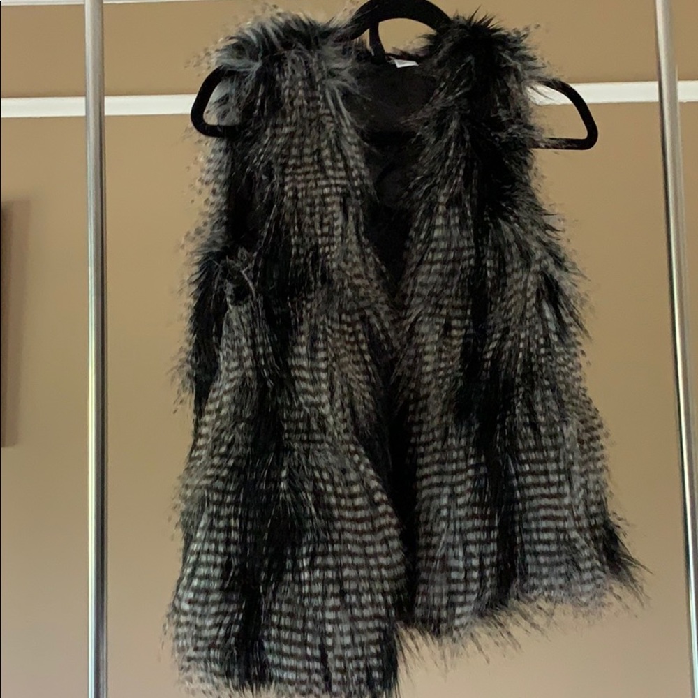 Faux fur vest